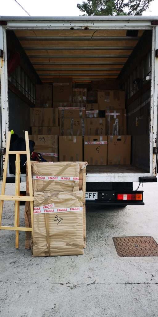 Mudnza realizada en Vigo